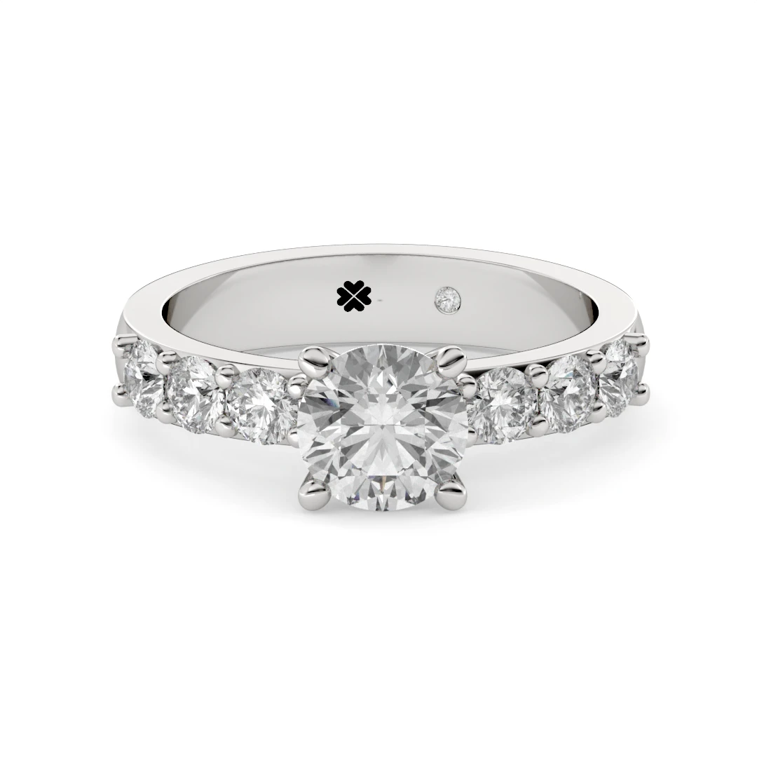 Anillo de Compromiso Solitario Nexo Platino Diamante Corte Brillante Anillo de Compromiso Solitario Nexo Platino Diamante Corte Brillante - Imagen 5