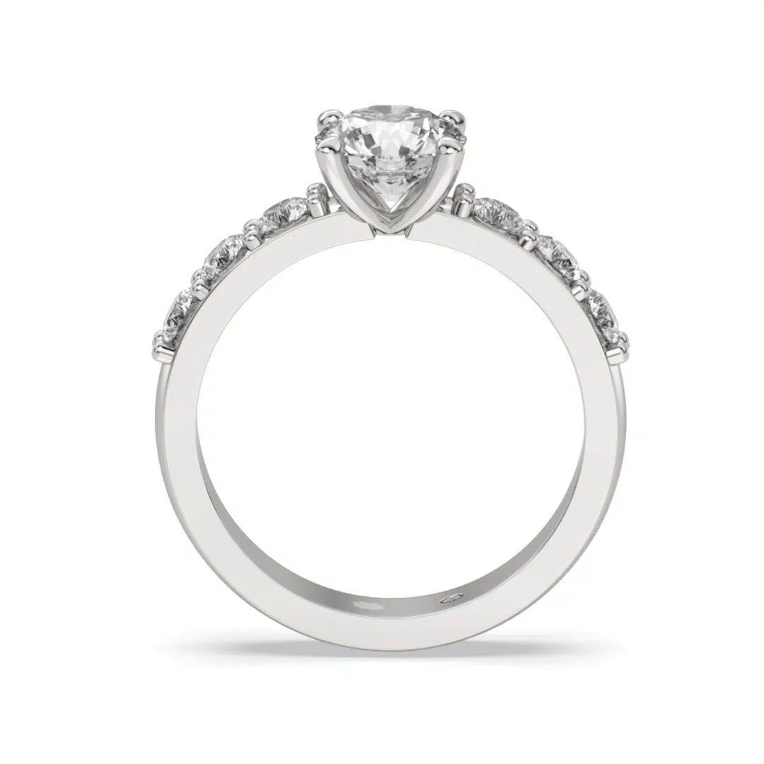Anillo de Compromiso Solitario Nexo Platino Diamante Corte Brillante Anillo de Compromiso Solitario Nexo Platino Diamante Corte Brillante - Imagen 6