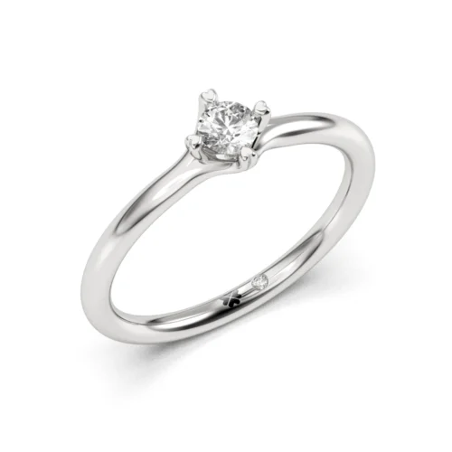 Anillo de Compromiso Solitario Prima Platino Diamante Corte Brillante Anillo de Compromiso Solitario Prima Platino Diamante Corte Brillante
