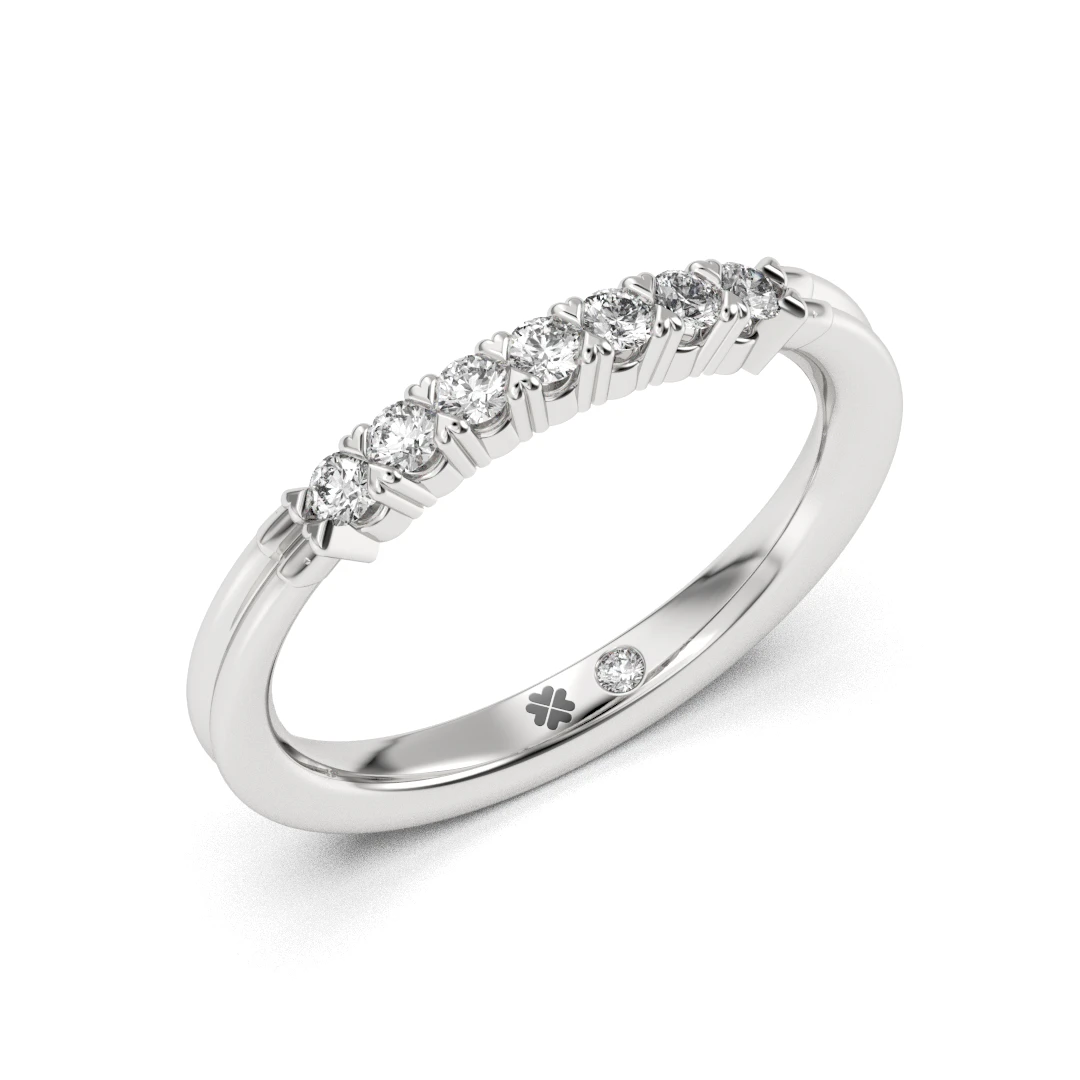 Anillo de Compromiso Cintillo Renacer Platino Diamante Corte Brillante Anillo de Compromiso Cintillo Renacer Platino Diamante Corte Brillante