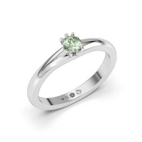 Anillo de Compromiso Solitario Savia Platino Zafiro Anillo de Compromiso Solitario Savia Platino Zafiro