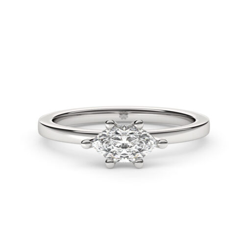 Anillo de Compromiso Solitario Jubar Oro blanco 18kt Anillo de Compromiso Solitario Jubar Oro blanco 18kt