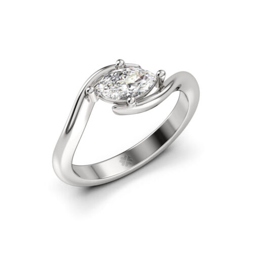 Anillo de Compromiso Solitario Marchionis Platino Anillo de Compromiso Solitario Marchionis Platino