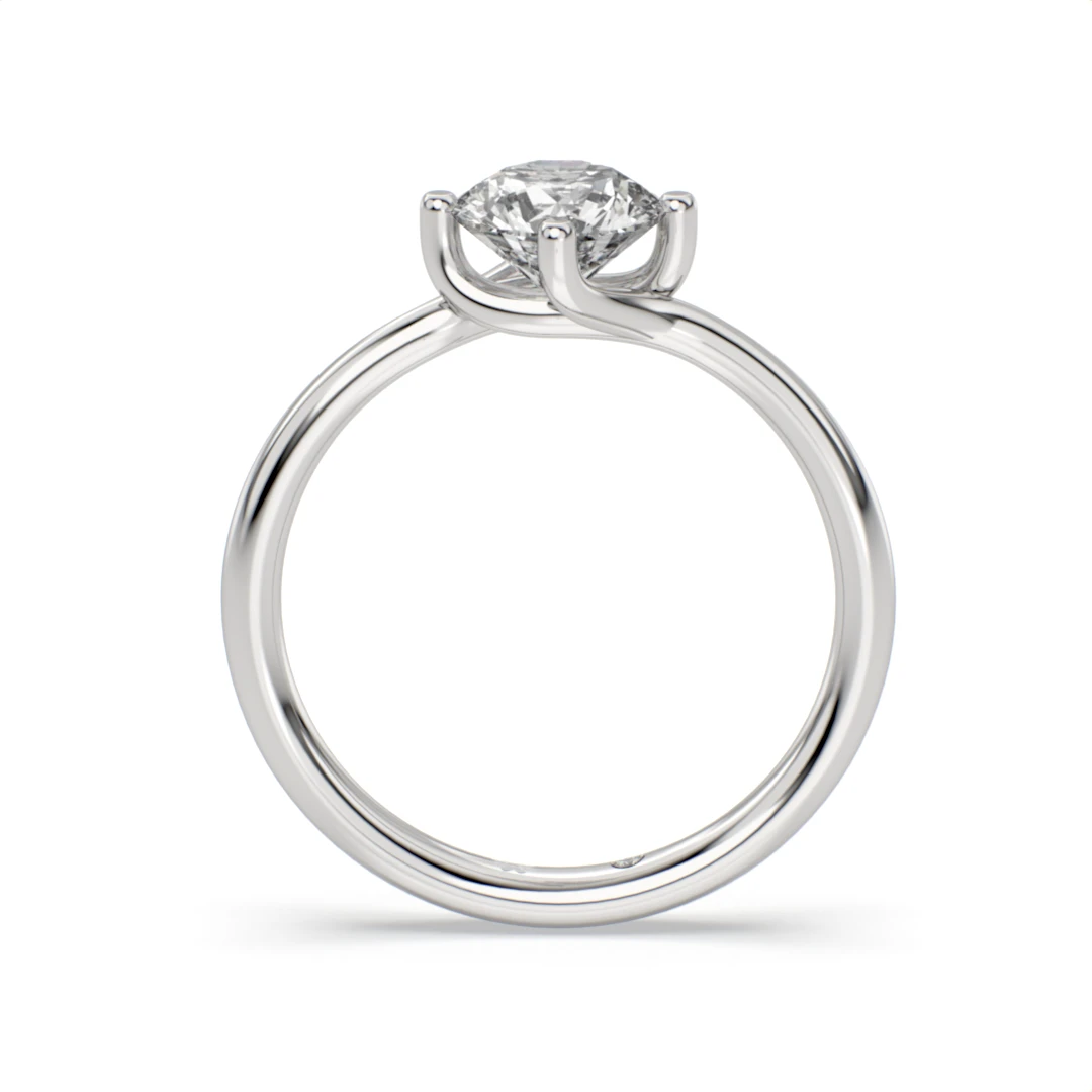 Anillo de Compromiso Solitario Vela Platino Diamante Corte Brillante Anillo de Compromiso Solitario Vela Platino Diamante Corte Brillante - Imagen 6