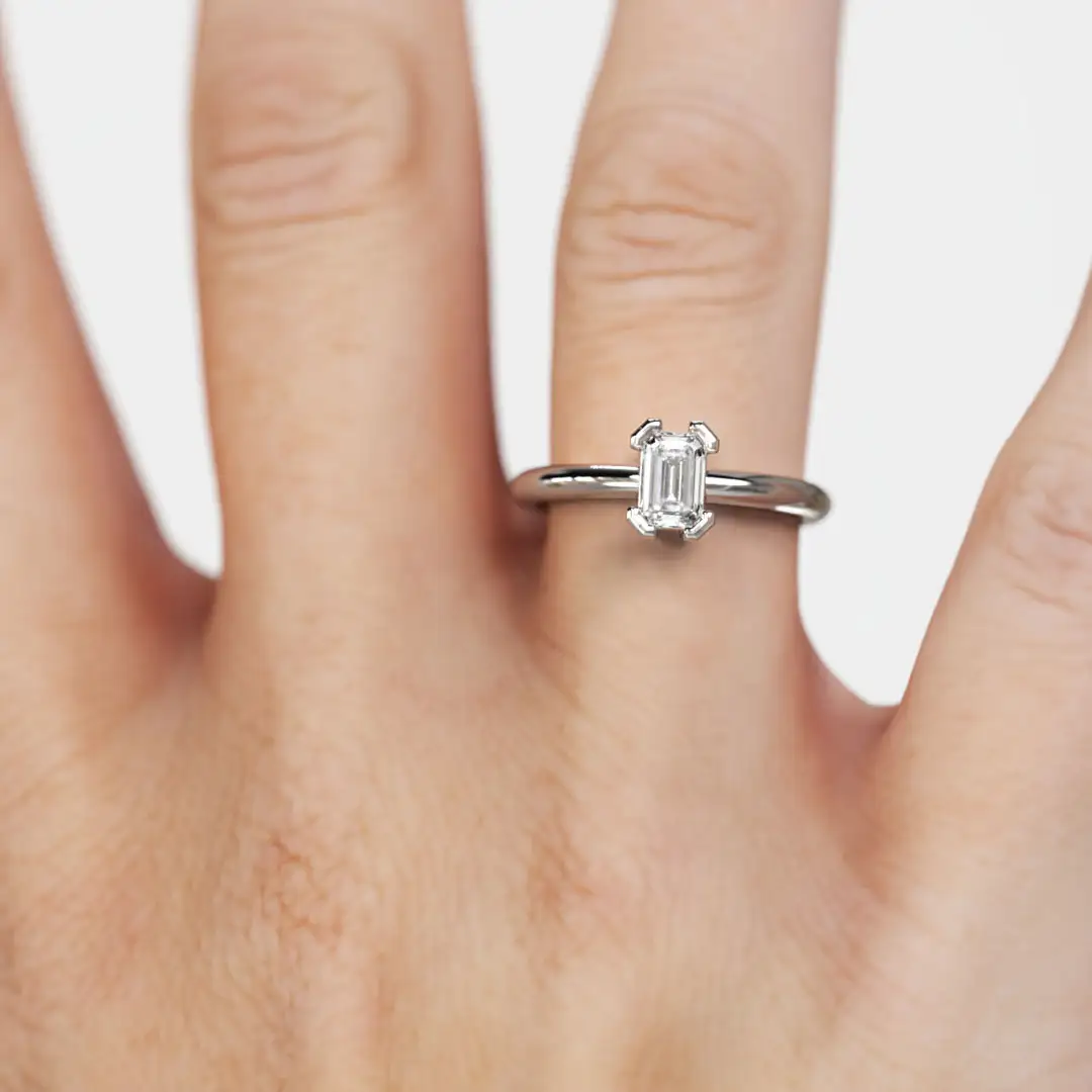 Anillo de Compromiso Solitario Destinata Platino Anillo de Compromiso Solitario Destinata Platino - Imagen 3