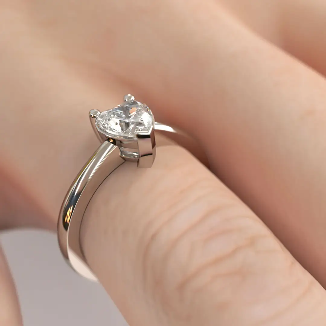 Anillo de Compromiso Solitario Regnum Cordis Platino Anillo de Compromiso Solitario Regnum Cordis Platino - Imagen 4