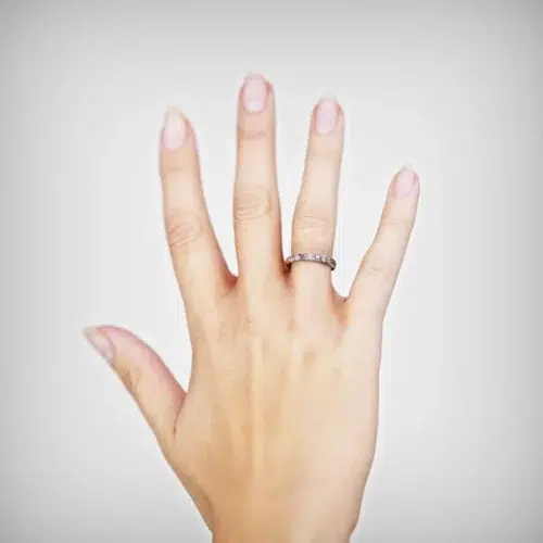 Anillo Cintillo Fulgori Purple Platino Alternative view of Anillo Cintillo Fulgori Purple Platino