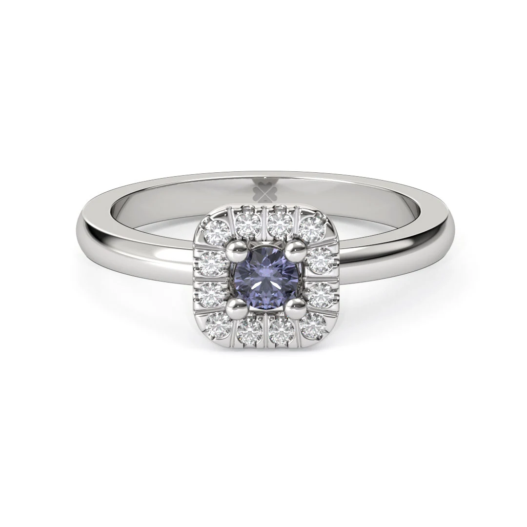Anillo Halo Galea Blue Platino Anillo Halo Galea Blue Platino - Imagen 5