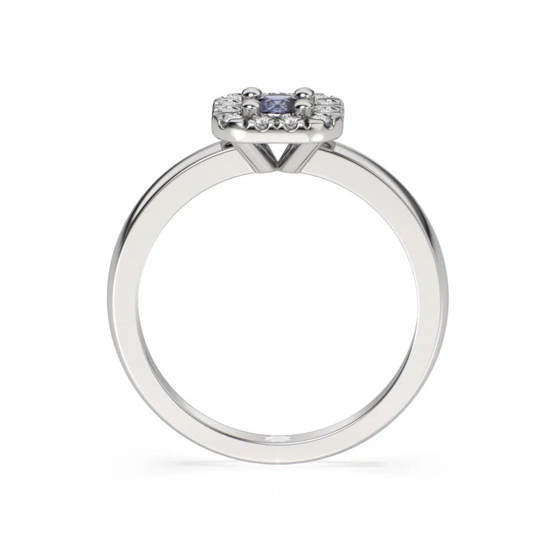 Anillo Halo Galea Blue Platino Anillo Halo Galea Blue Platino - Imagen 6