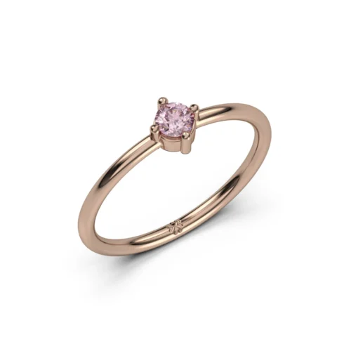 Anillo Solitario Orchis Pink Oro Rosa 18kt Anillo Solitario Orchis Pink Oro Rosa 18kt
