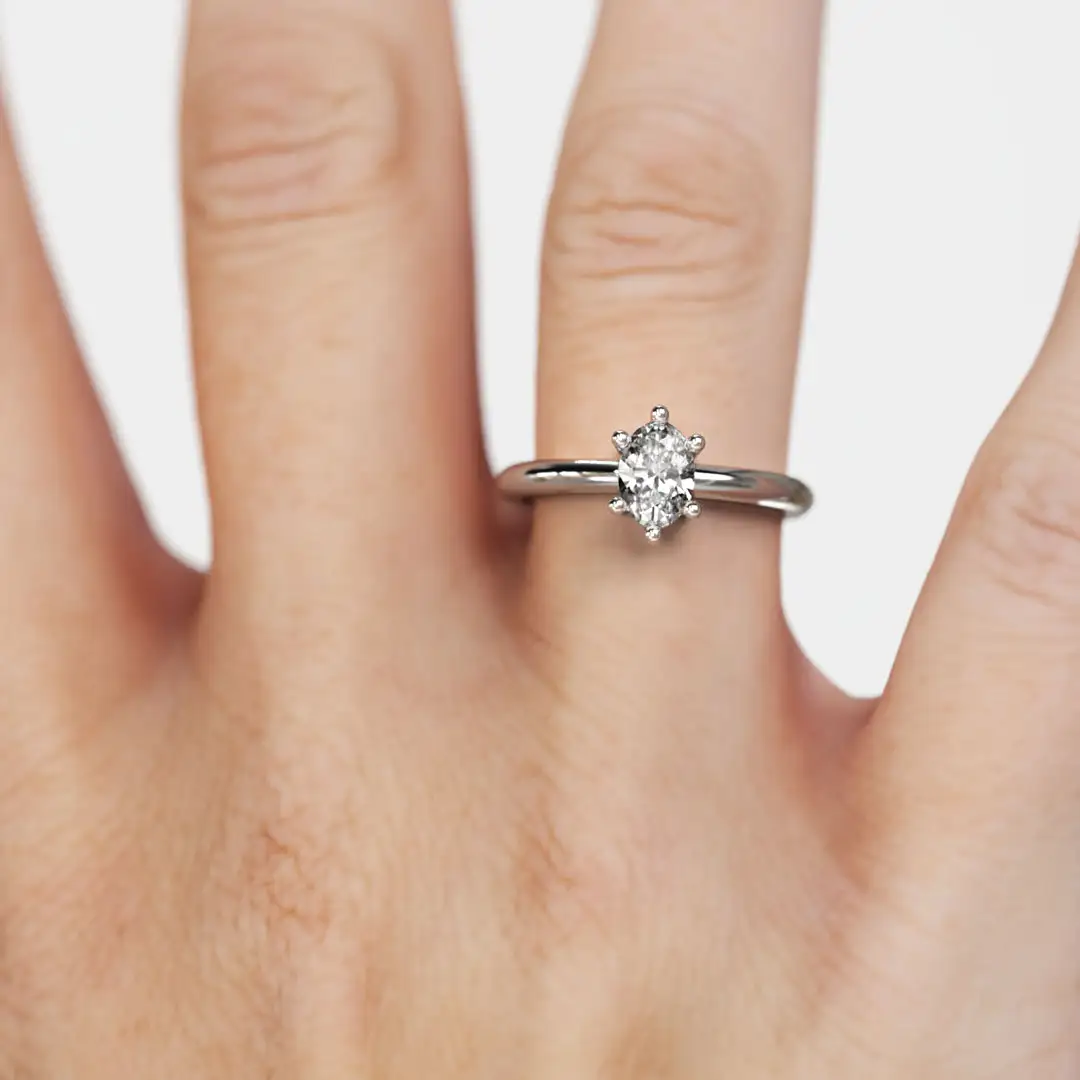 Anillo de Compromiso Solitario Lux Cordis Platino Anillo de Compromiso Solitario Lux Cordis Platino - Imagen 3