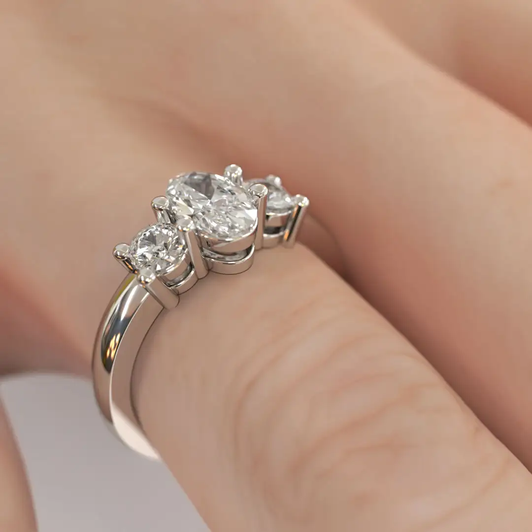 Anillo de Compromiso Tricillo Semper Amans Platino Anillo de Compromiso Tricillo Semper Amans Platino - Imagen 4