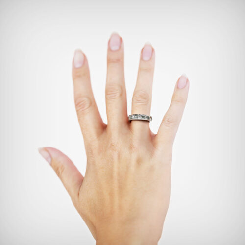 Anillo Cintillo Orion Green Platino Alternative view of Anillo Cintillo Orion Green Platino