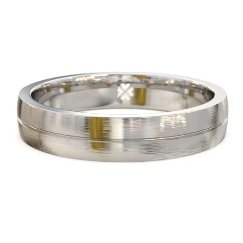 Argolla de Matrimonio Moon Oro Blanco 18kt o Platino