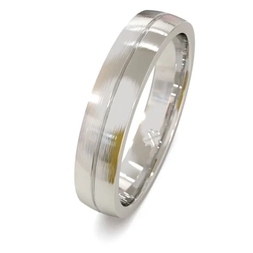 Alternative view of Argolla de Matrimonio Moon Oro Blanco 18kt o Platino