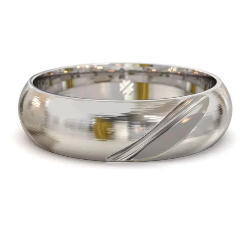 Argolla de Matrimonio Sky Relieve Oro Blanco 18kt o Platino