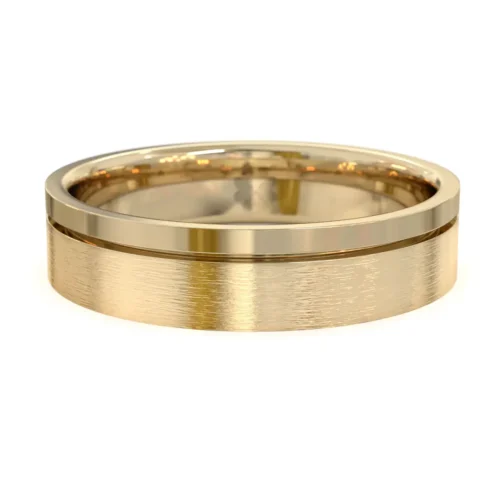 Argolla de Matrimonio Tempo Oro Miel 18kt