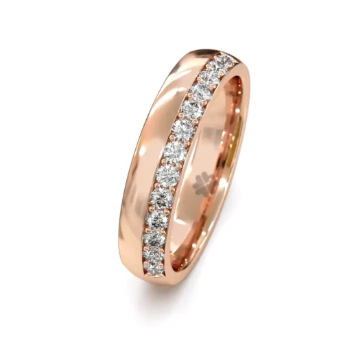 Alternative view of Argolla de Matrimonio Dreams Oro Rosa 18kt