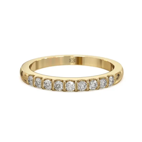 Argolla de Matrimonio Eternity Ice Oro Miel 18kt