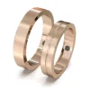 Argolla de Matrimonio Acuerdo Oro Rosa 18kt