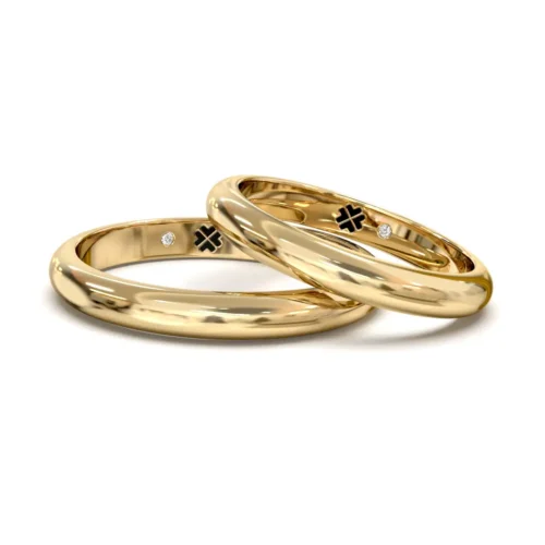 Alternative view of Argolla de Matrimonio Eco Oro Miel 18kt