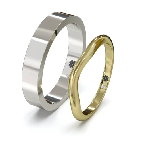 Argolla de Matrimonio Encuentro Oro Miel 18kt
