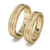 Argolla de Matrimonio Fusión Oro Miel 18kt