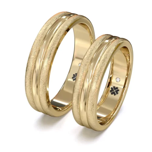 Argolla de Matrimonio Fusión Oro Miel 18kt