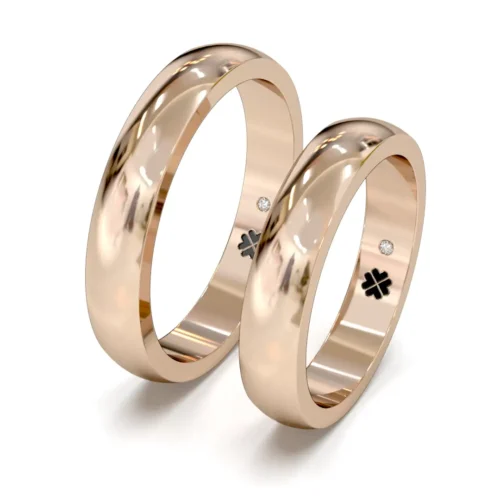 Argolla de Matrimonio Igual Oro Rosa 18kt