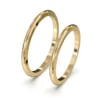 Argolla de Matrimonio Línea Oro Miel 18kt