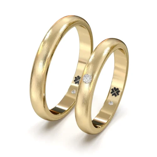 Argolla de Matrimonio Núcleo Oro Miel 18kt