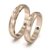 Argolla de Matrimonio Paralelo Oro Rosa 18kt