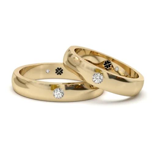 Alternative view of Argolla de Matrimonio Réplica Oro Miel 18kt