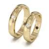 Argolla de Matrimonio Réplica Oro Miel 18kt