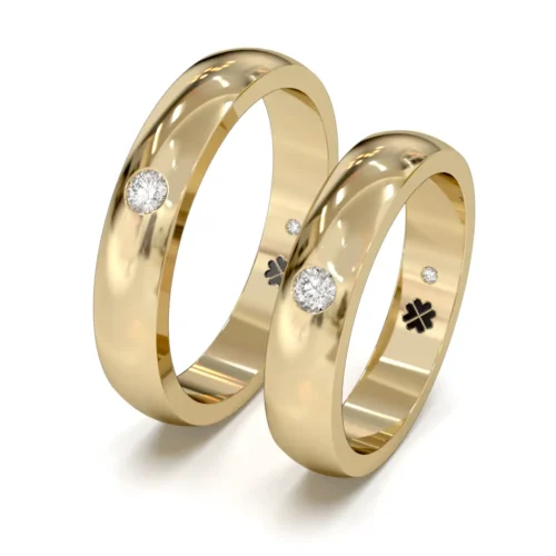 Argolla de Matrimonio Réplica Oro Miel 18kt