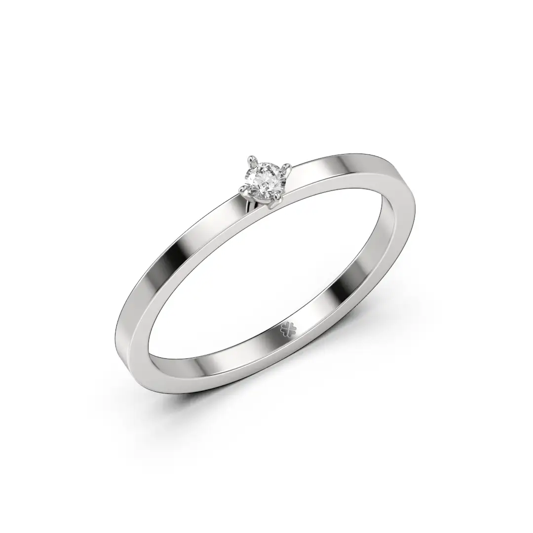 Anillo de Compromiso Solitario Dilectio Platino Anillo de Compromiso Solitario Dilectio Platino