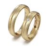 Argollas de Matrimonio Inglés Orgánica Oro Miel 18kt
