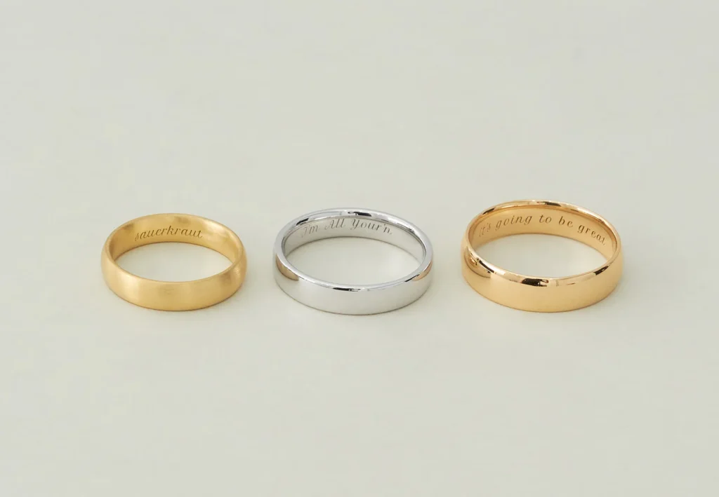 que grabar en un anillo de compromiso