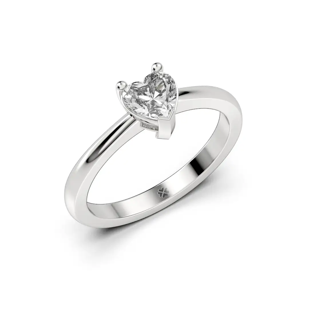 Anillo de Compromiso Solitario Regnum Cordis Platino Anillo de Compromiso Solitario Regnum Cordis Platino