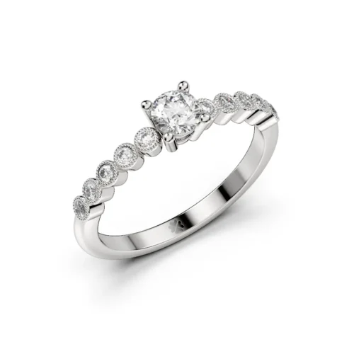 Anillo de Compromiso Solitario Nova Platino